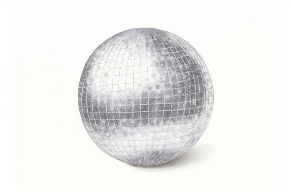 Disco ball sphere white background celebration. AI generated Image by rawpixel.