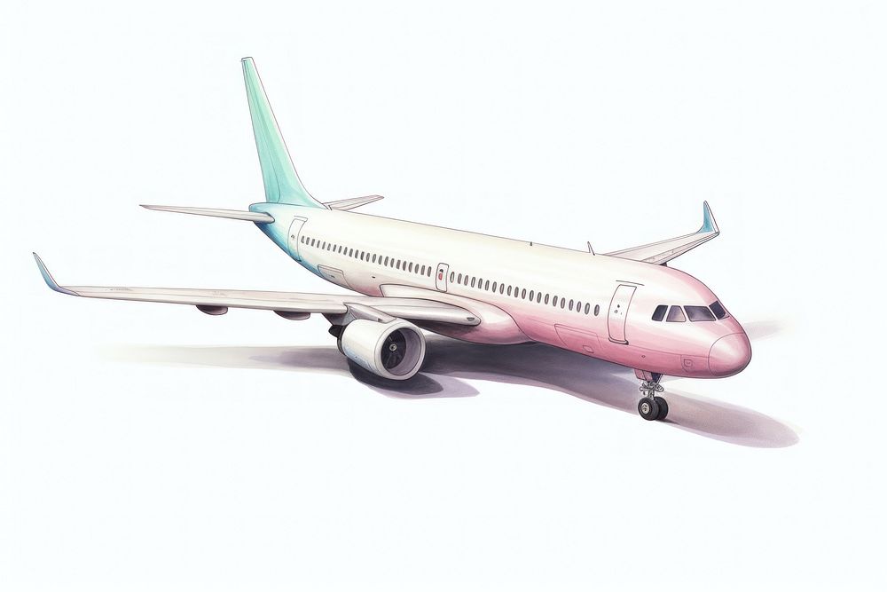 Aircraft airliner airplane vehicle. AI generated Image by rawpixel.