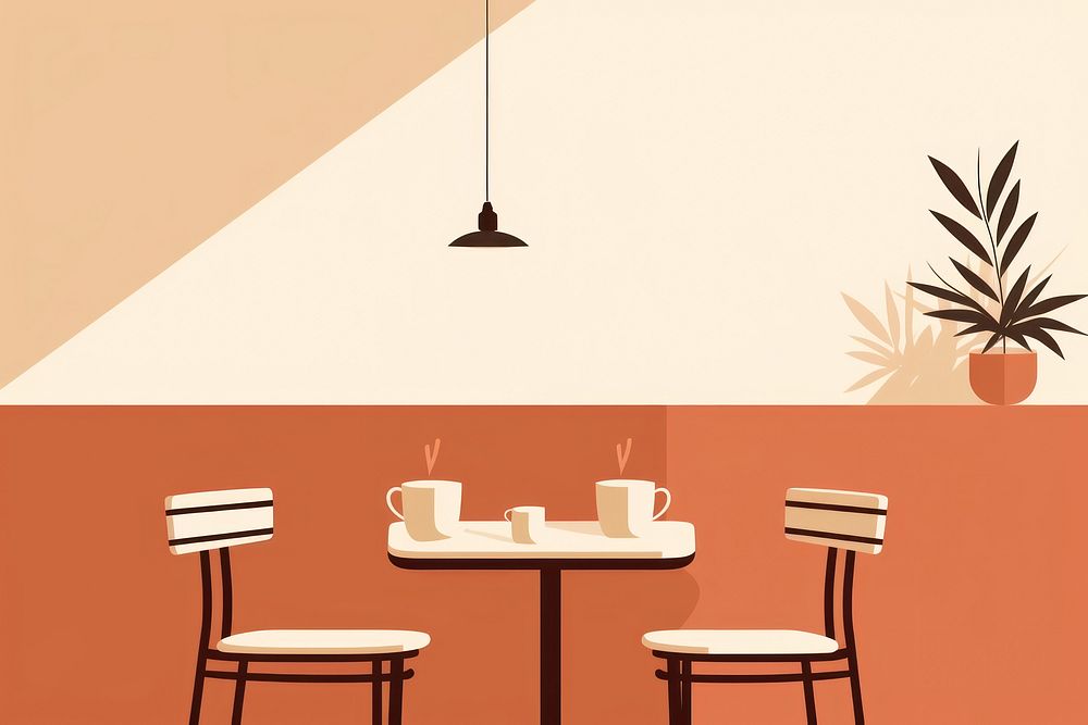 Coffee cafe wall architecture restaurant. AI generated Image by rawpixel.