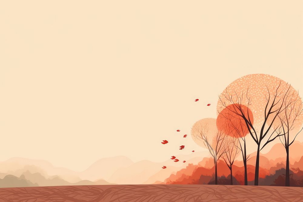 Autumn ambient outdoors nature plant. AI generated Image by rawpixel.