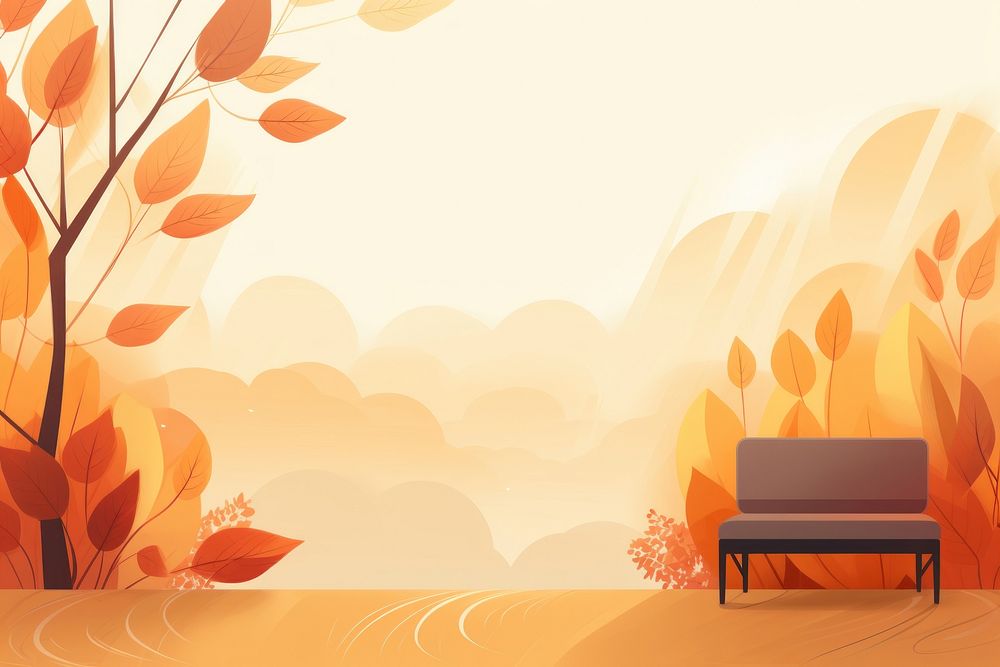 Autumn ambient backgrounds sunlight tranquility. AI generated Image by rawpixel.