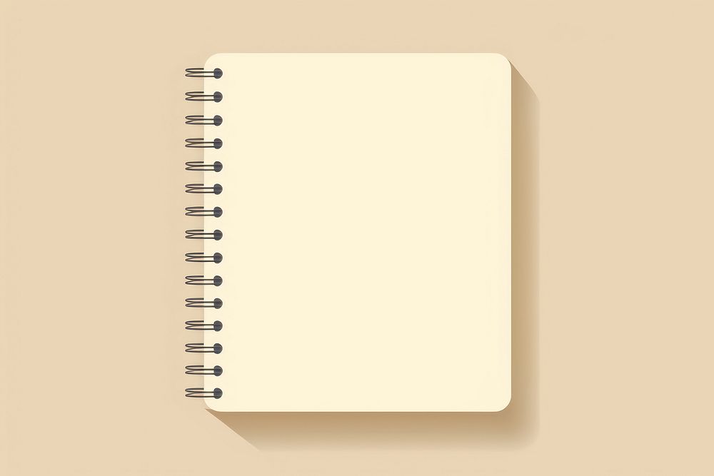 Notebook diary page simplicity. AI generated Image by rawpixel.