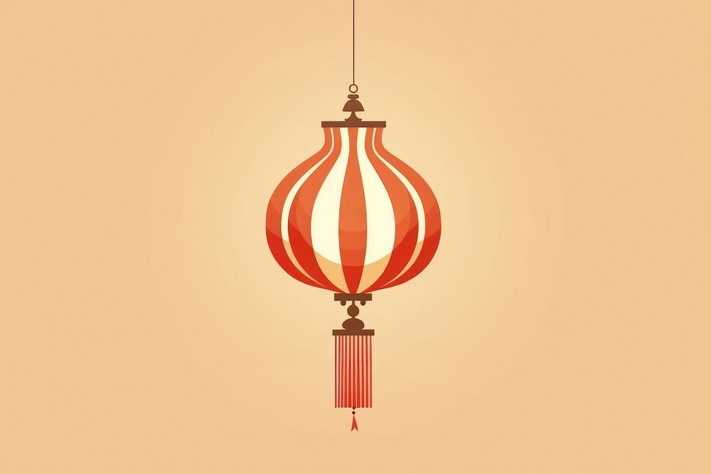 Lunar new year lantern lamp chinese lantern. AI generated Image by rawpixel.