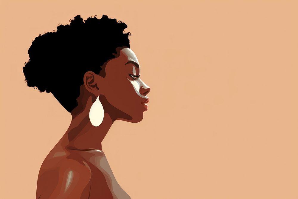 African Woman back portrait adult woman. AI generated Image by rawpixel.