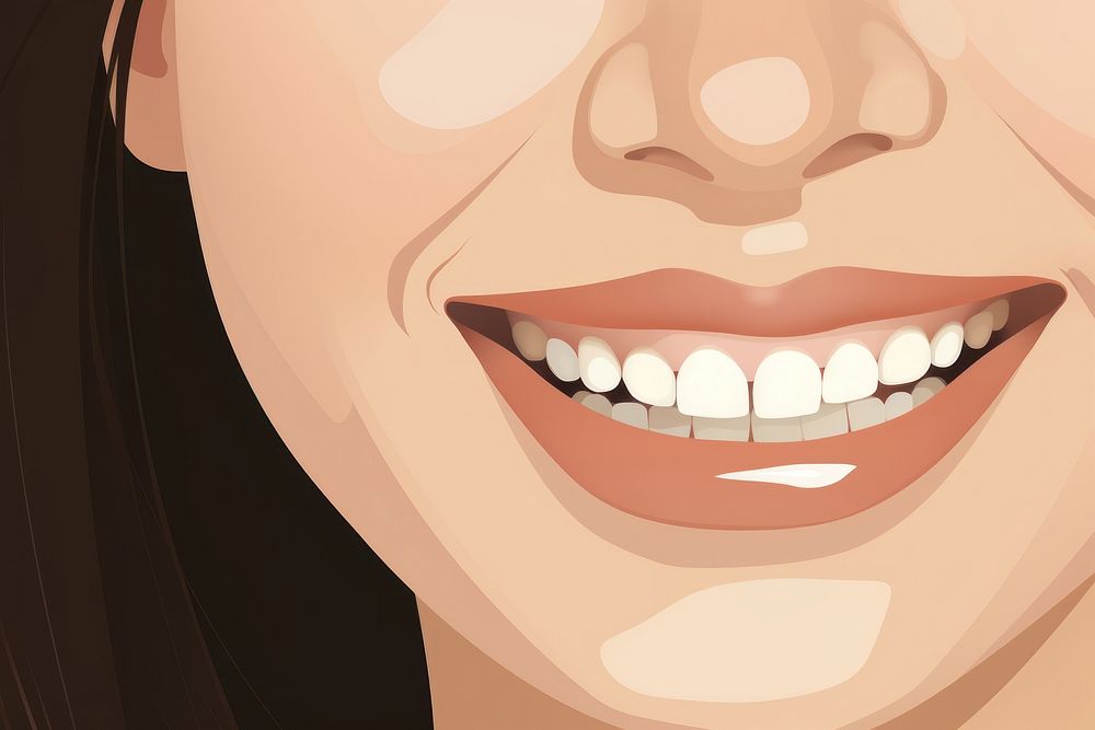 Asian Woman Smile smile teeth happiness. 