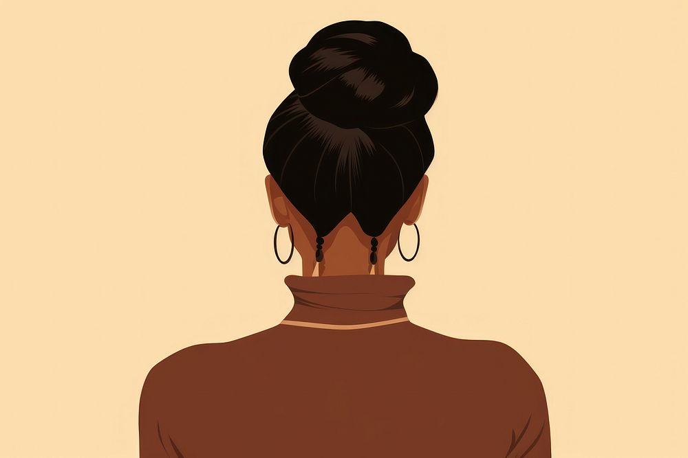 African Woman back jewelry adult woman. AI generated Image by rawpixel.