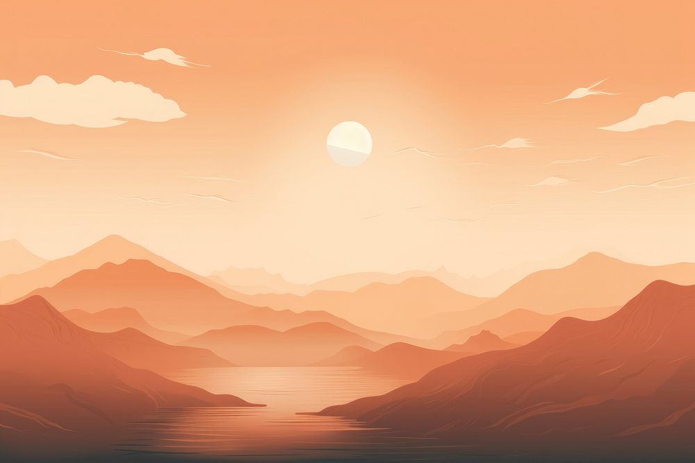 Sunrise backgrounds landscape outdoors. AI generated Image by rawpixel.