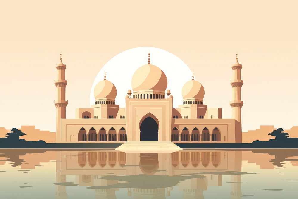Mosque architecture building mosque. AI generated Image by rawpixel.