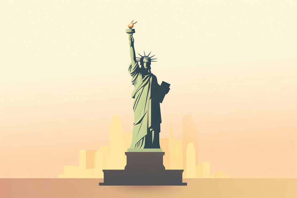 The statue of Liberty sculpture representation independence.