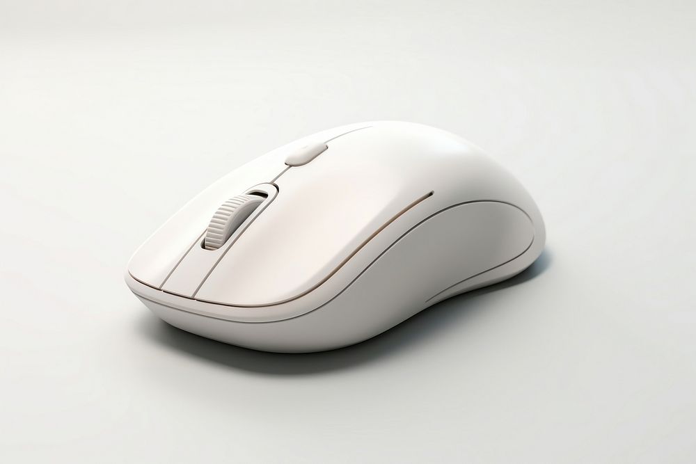 Wireless Mouse white mouse electronics. 