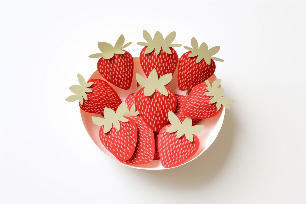 Strawberry dessert fruit plant. AI generated Image by rawpixel.