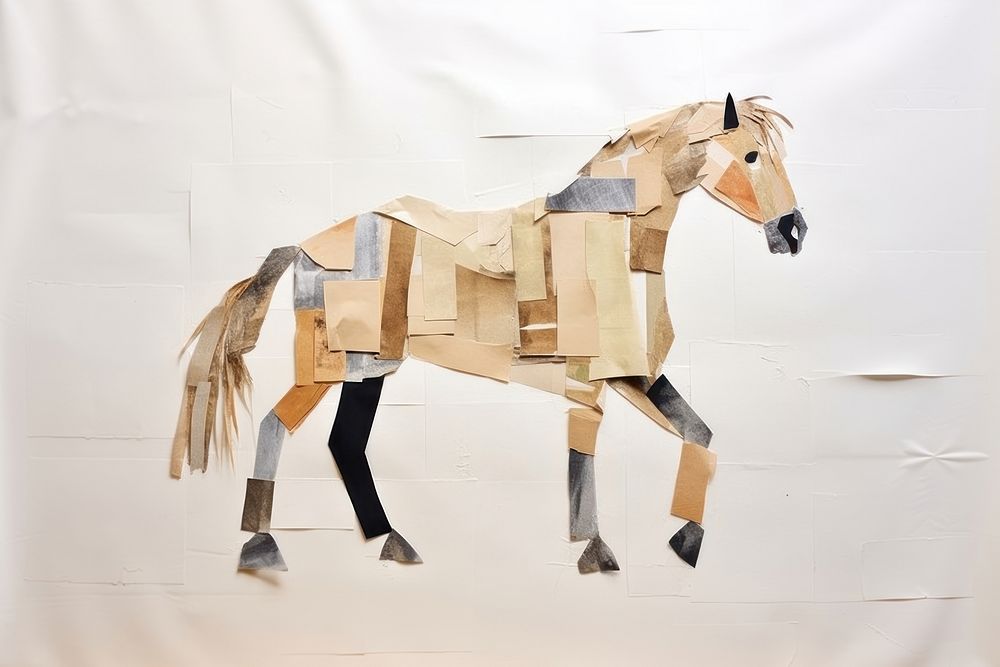 Horse animal mammal art. AI generated Image by rawpixel.