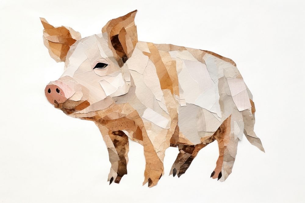 Pig animal mammal boar. AI generated Image by rawpixel.