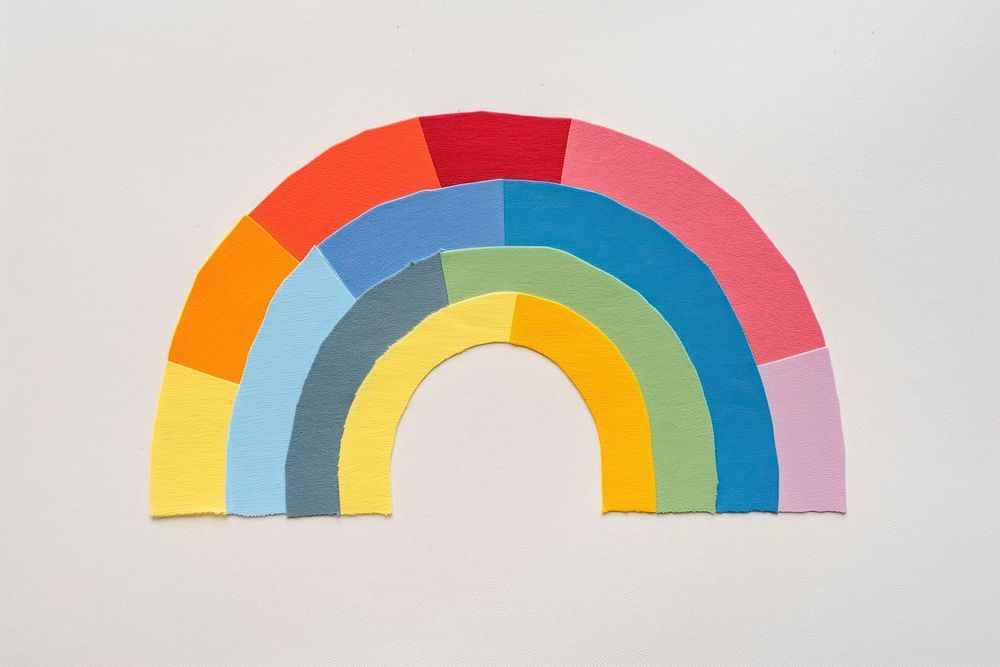 Rainbow architecture creativity spectrum. AI generated Image by rawpixel.