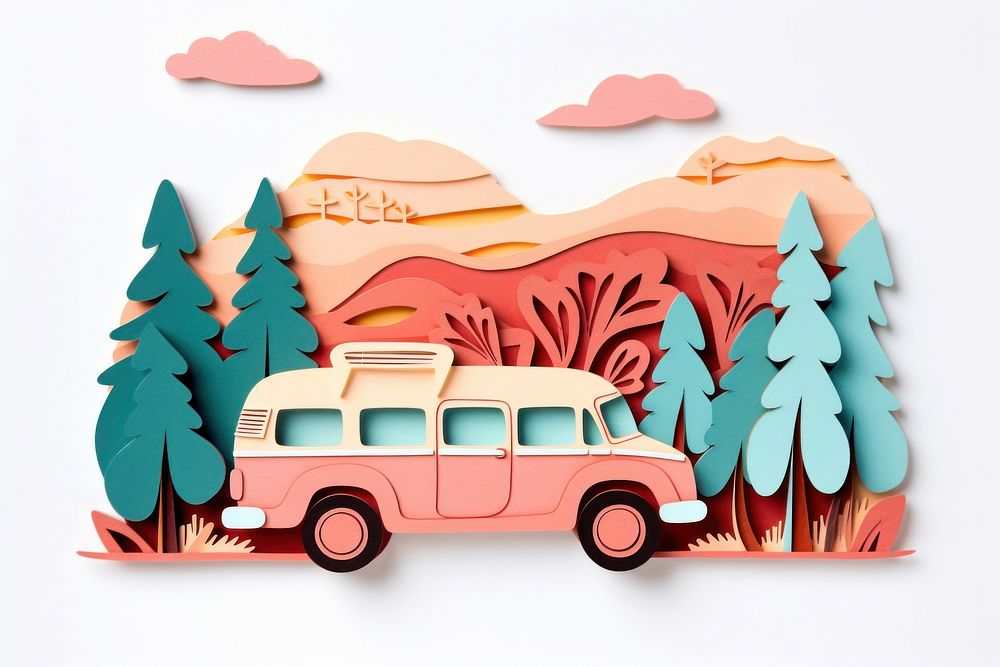 Travel vehicle craft art. AI generated Image by rawpixel.