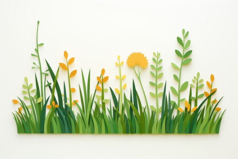 Grass border daffodil flower plant. AI generated Image by rawpixel.