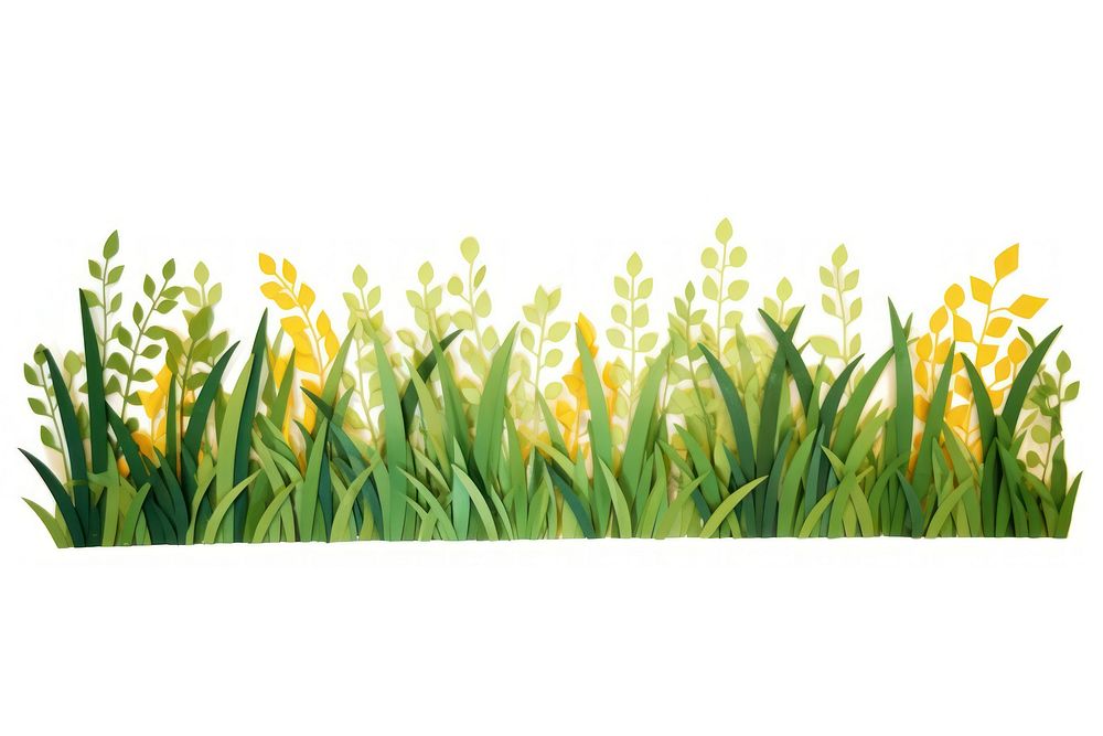 Grass border outdoors nature plant. AI generated Image by rawpixel.