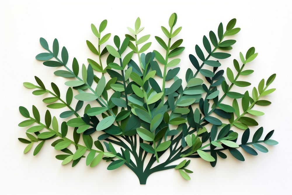 Green bush plant herbs leaf. AI generated Image by rawpixel.