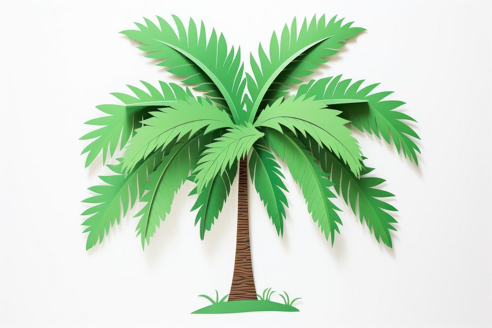 Palm tree plant green leaf. AI generated Image by rawpixel.