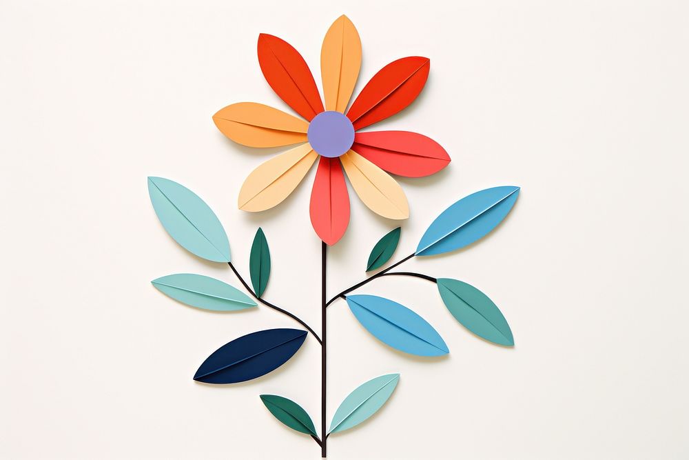 Flower pattern plant paper. AI generated Image by rawpixel.
