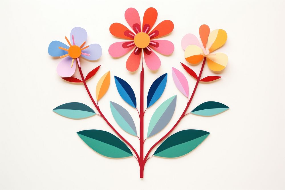 Flower pattern craft plant. AI generated Image by rawpixel.