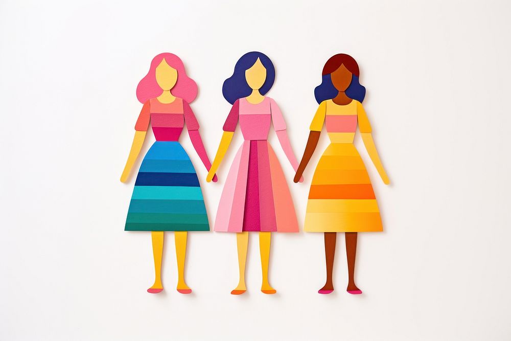 Friends dress doll art. AI generated Image by rawpixel.