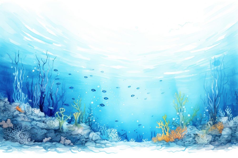 Ocean underwater outdoors nature. 