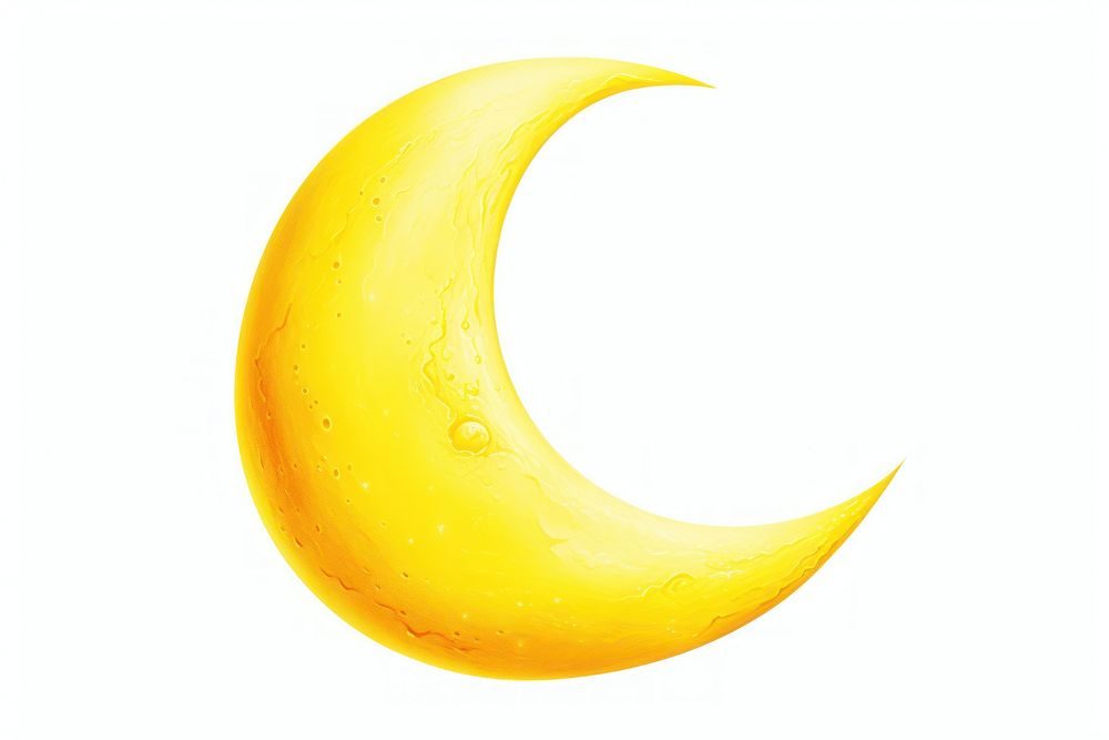 Yellow crescent MOON moon astronomy eclipse. AI generated Image by rawpixel.
