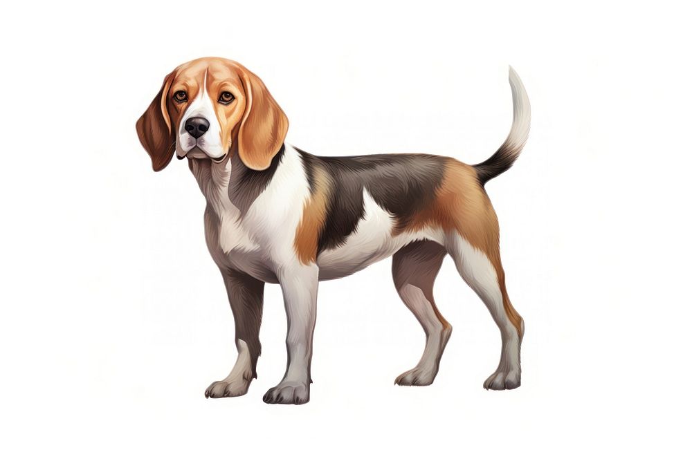 Beagle dog beagle animal mammal. AI generated Image by rawpixel.