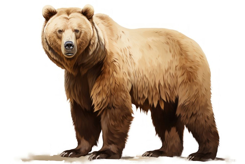 Bear bear wildlife mammal. AI generated Image by rawpixel.