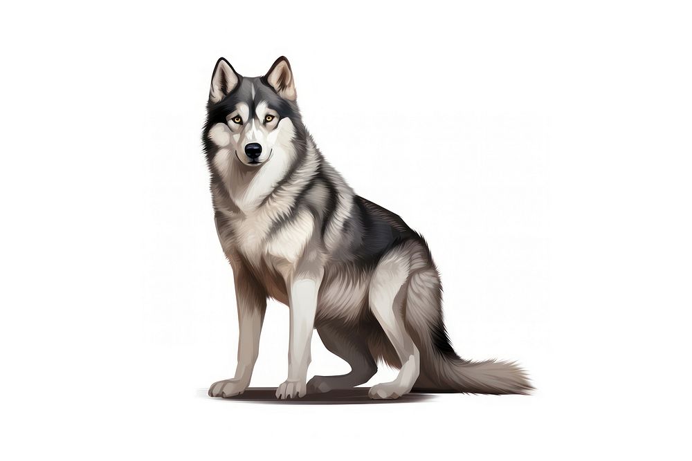 Husky mammal animal wolf. AI generated Image by rawpixel.