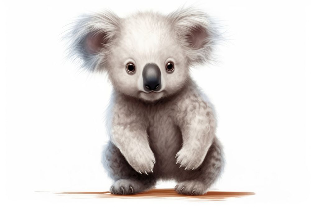 Koala drawing mammal animal. AI generated Image by rawpixel.