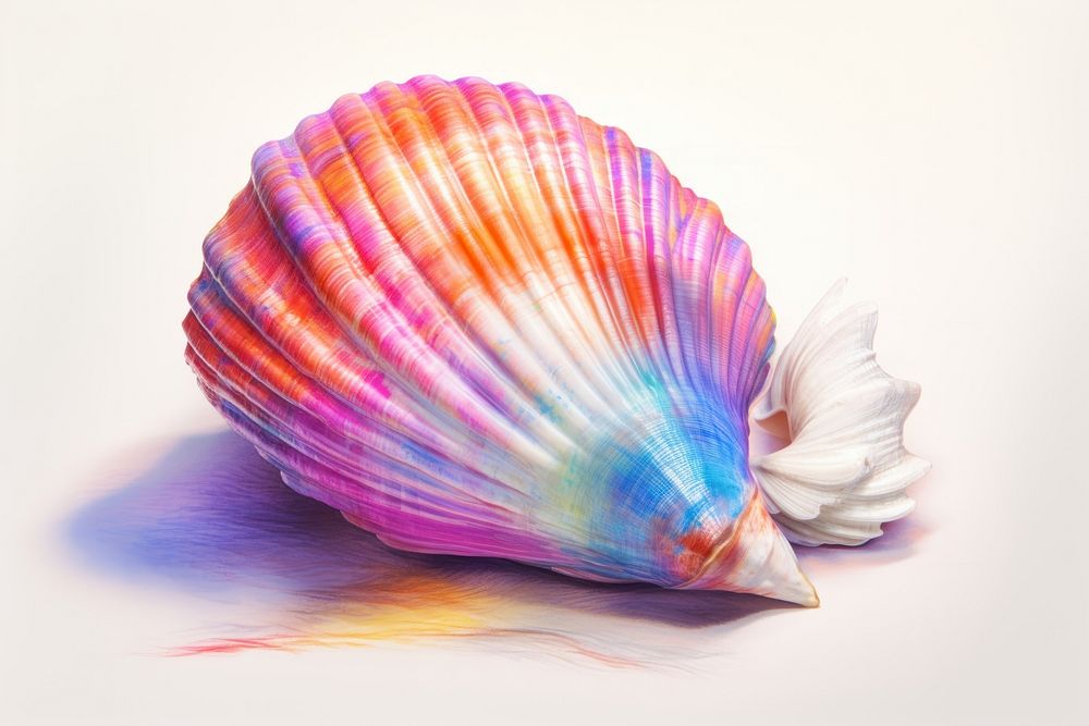 Sea shell conch invertebrate seashell. AI generated Image by rawpixel.