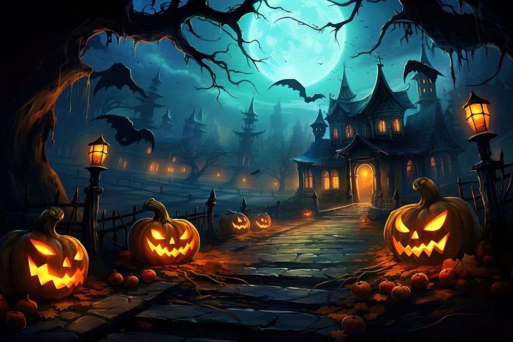 Halloween festival anthropomorphic jack-o'-lantern jack-o-lantern. 