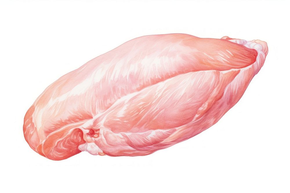 Chicken meat drawing food bird. AI generated Image by rawpixel.