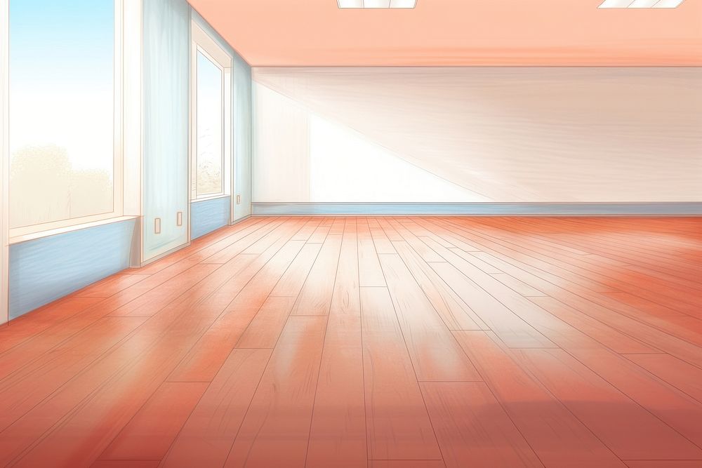 Scene empty floor backdrop backgrounds flooring wood. AI generated Image by rawpixel.