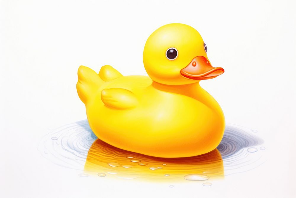 Rubber duck animal yellow bird. AI generated Image by rawpixel.