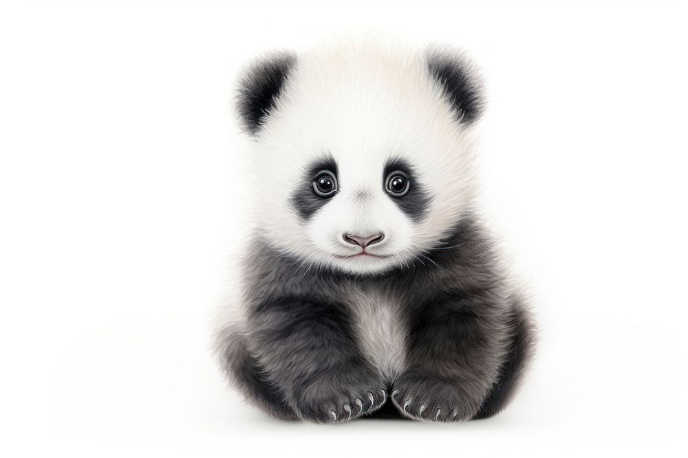 Panda wildlife animal mammal. AI generated Image by rawpixel.
