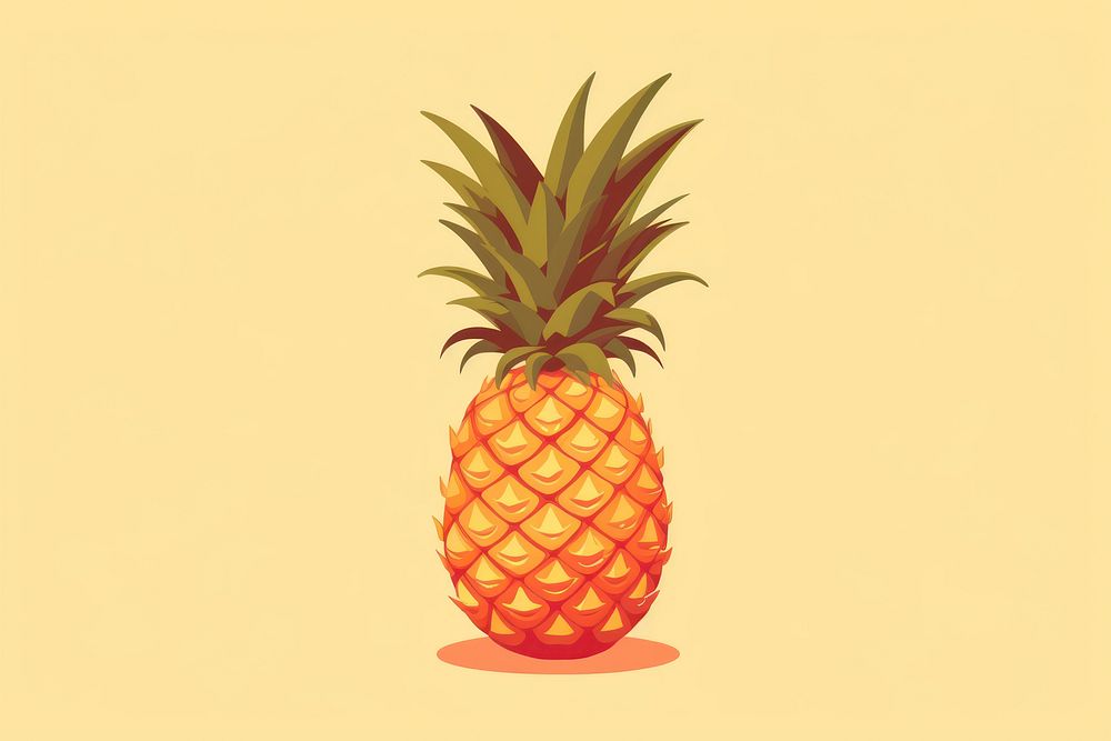 Pineapple food fruit plant. AI generated Image by rawpixel.