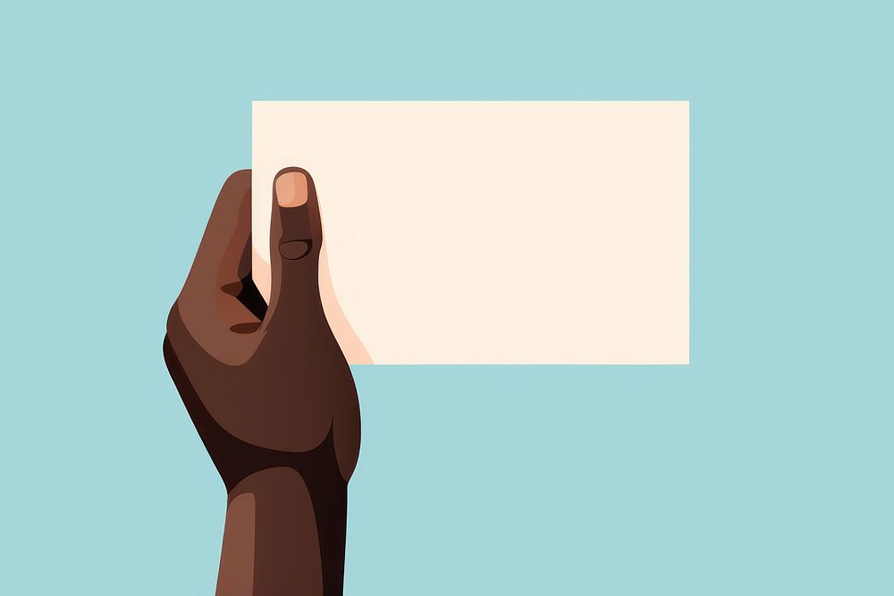 African hand paper holding finger. AI generated Image by rawpixel.