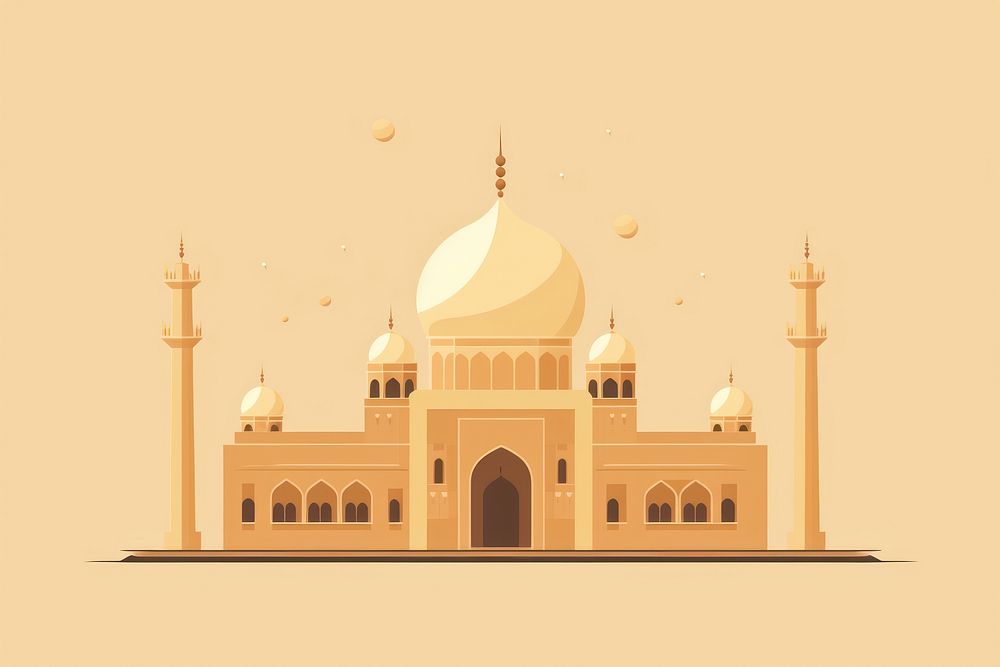 Islam architecture building dome. AI generated Image by rawpixel.