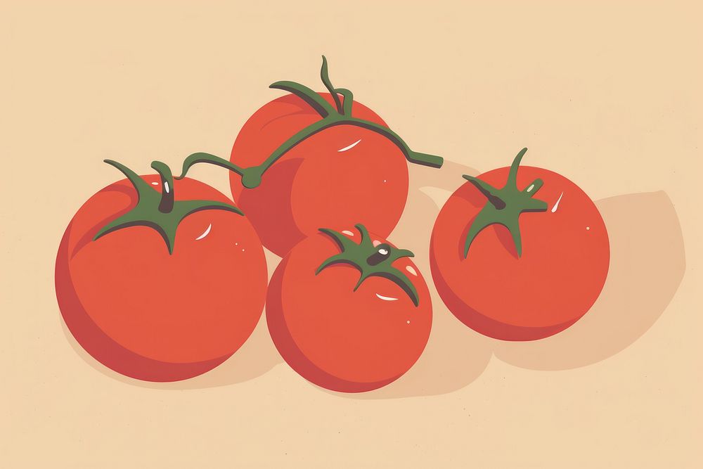 Tomatoes food vegetable plant. AI generated Image by rawpixel.