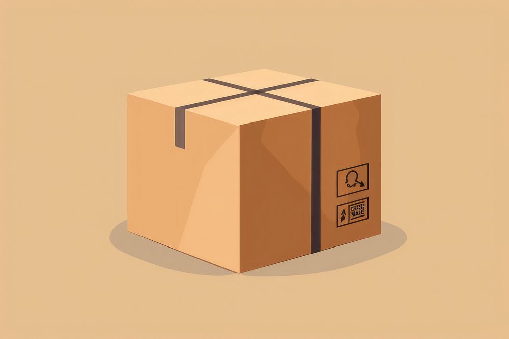 Parcel cardboard carton box. AI generated Image by rawpixel.