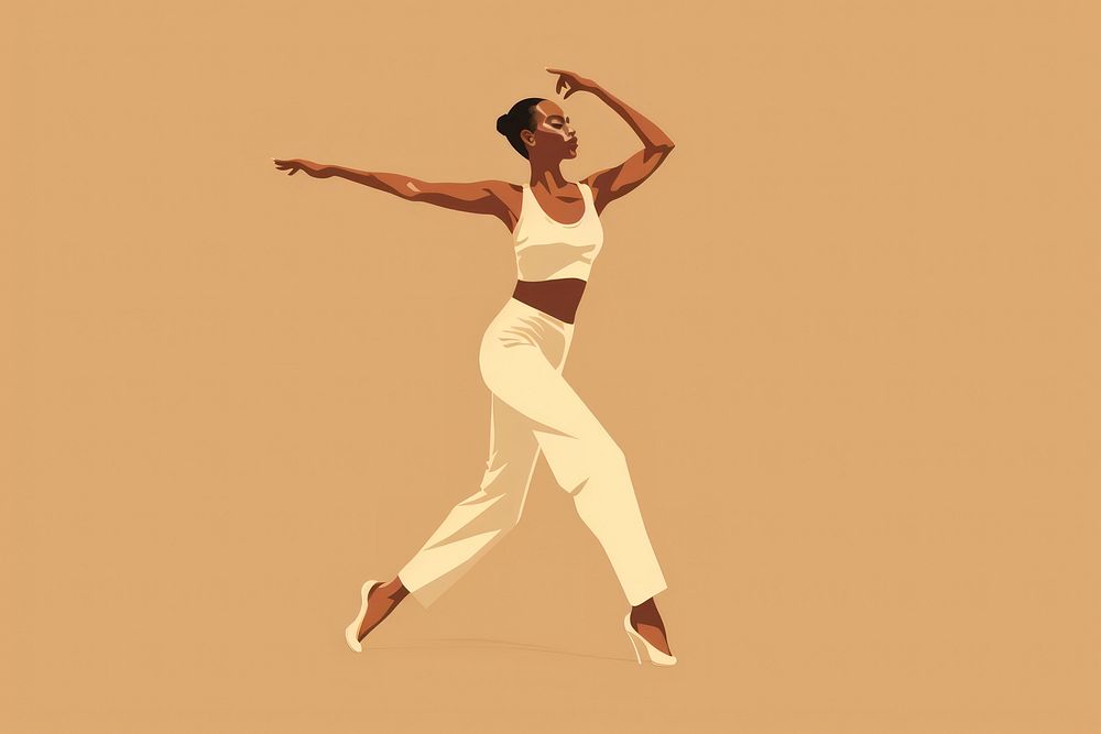 African american dancing ballet dance. AI generated Image by rawpixel.