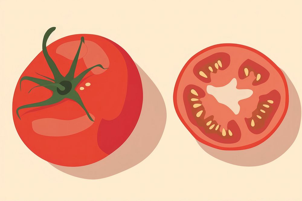 Tomato food vegetable plant. AI generated Image by rawpixel.