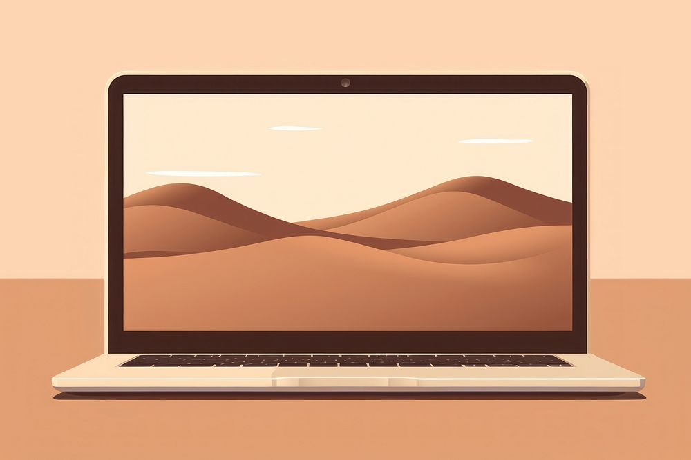 Laptop screen laptop computer portability. AI generated Image by rawpixel.
