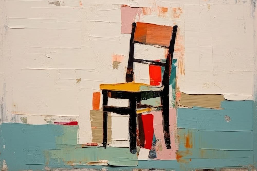 Chair art furniture painting. 