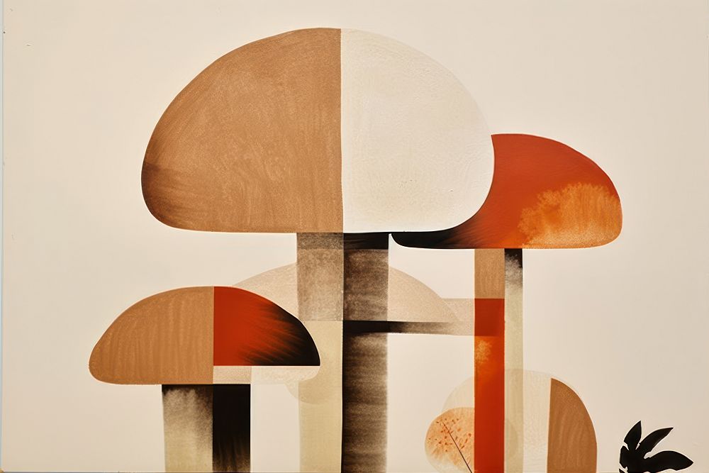 Mushroom art creativity furniture. AI generated Image by rawpixel.