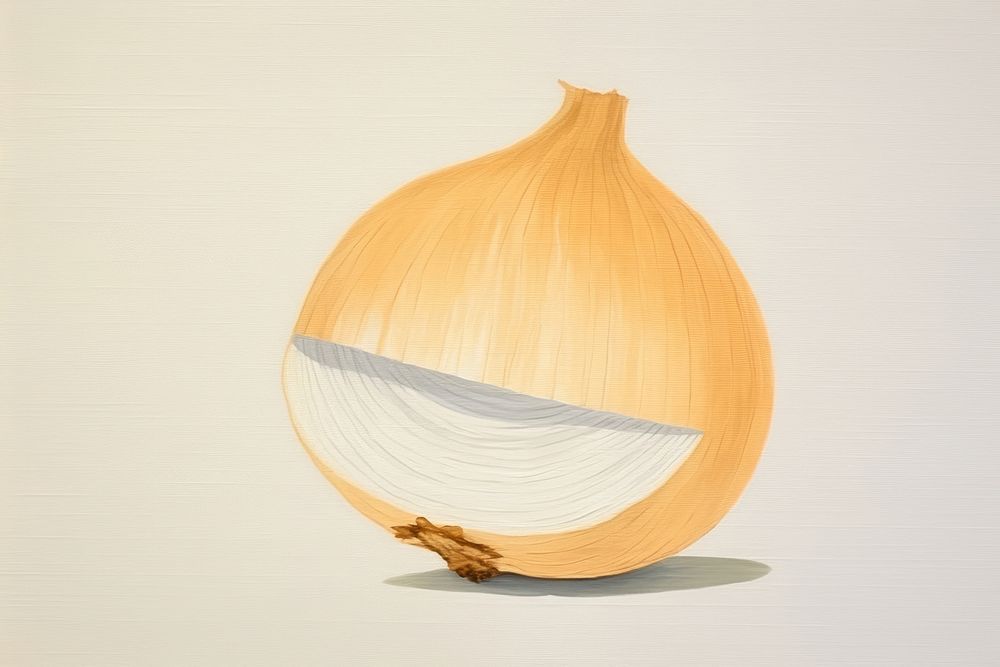 Onion art simplicity vegetable. AI generated Image by rawpixel.