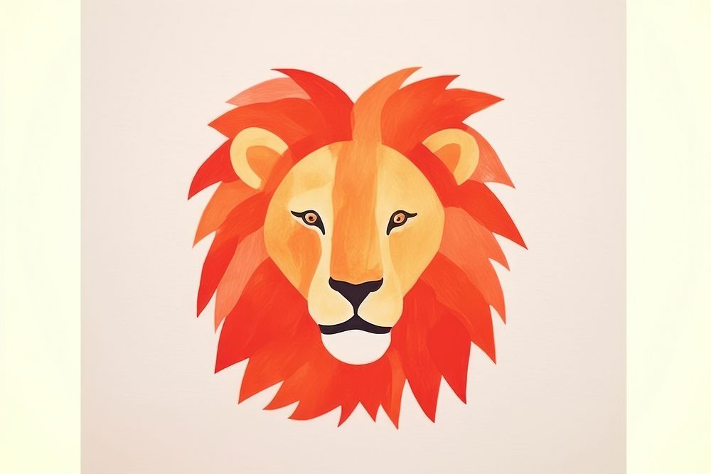 Art mammal animal lion. AI generated Image by rawpixel.